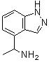 structure of CAS# 1159511-31-5, alpha-甲基-1H-吲唑-4-甲胺