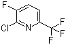 structure of CAS# 1159512-39-6, 2-Chloro-3-fluoro-6-(trifluoromethyl)pyridine