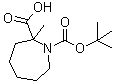 structure of CAS# 1159826-17-1, 六氢-2-甲基-1H-氮杂卓-1,2-二甲酸 1-叔丁酯