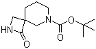 structure of CAS# 1160246-71-8, 1-氧代-2,6-二氮杂螺[3.5]壬烷-6-羧酸叔丁酯