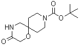 structure of CAS# 1160247-07-3, 3-氧代-1-氧杂-4,9-二氮杂螺[5.5]十一烷-9-羧酸叔丁酯