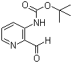 structure of CAS# 116026-99-4, (2-甲酰基吡啶-3-基)氨基甲酸叔丁酯