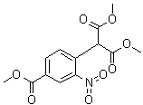 structure of CAS# 1160293-27-5, 2-[4-(甲氧羰基)-2-硝基苯基]丙二酸二甲酯
