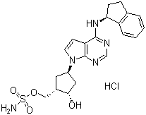 structure of CAS# 1160295-21-5, MLN-4924 盐酸盐