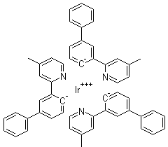 structure of CAS# 1160297-49-3, 三[3-(4-甲基吡啶-2-基)[1,1'-联苯]-4-基]合铱