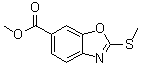 structure of CAS# 1160490-11-8, 2-(甲硫基)-6-苯并恶唑羧酸甲酯