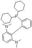 structure of CAS# 1160556-64-8, 2'-(二环己基膦基)-N2,N2,N6,N6-四甲基[1,1'-联苯]-2,6-二胺