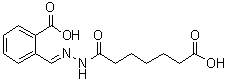 structure of CAS# 1160927-48-9, 庚二酸 1-[2-[(2-羧基苯基)亚甲基]酰肼]