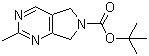 structure of CAS# 1160995-19-6, 5,7-二氢-2-甲基-6H-吡咯并[3,4-d]嘧啶-6-羧酸叔丁酯