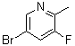 structure of CAS# 1162674-74-9, 5-溴-3-氟-2-甲基吡啶