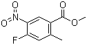 structure of CAS# 1163287-01-1, 4-氟-2-甲基-5-硝基苯甲酸甲酯