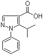 structure of CAS# 116344-18-4, 5-Isopropyl-1-phenyl-1H-pyrazole-4-carboxylic acid