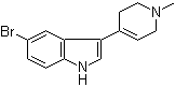 structure of CAS# 116480-53-6, 5-溴-3-(1-甲基-1,2,3,6-四氢-4-吡啶基)-1H-吲哚