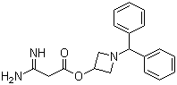 structure of CAS# 116574-09-5, 3-氨基-3-亚氨基丙酸-1-二苯甲基环丁胺-3-酯