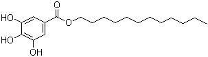 Dodecyl gallate  molecular structure (CAS 1166-52-5)