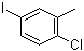 2-氯-5-碘甲苯分子结构 (CAS 116632-41-8)