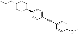 structure of CAS# 116903-47-0, 反式-1-甲氧基-4-(2-(4-(4-丙基环己基)苯基)乙炔基)苯