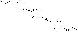 structure of CAS# 116903-48-1, 反式-1-乙氧基-4-(2-(4-(4-丙基环己基)苯基)乙炔基)苯