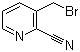 structure of CAS# 116986-13-1, 3-(Bromomethyl)pyridine-2-carbonitrile
