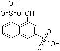 structure of CAS# 117-43-1, 8-羟基-1,6-萘二磺酸
