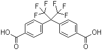 structure of CAS# 1171-47-7, 2,2-双(4-羧基苯基)六氟丙烷