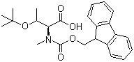 structure of CAS# 117106-20-4, N-Fmoc-N-甲基-O-叔丁基-L-苏氨酸