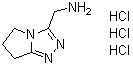 structure of CAS# 1171236-13-7, 6,7-二氢-5H-吡咯并[2,1-c]-1,2,4-三唑-3-甲胺三盐酸盐