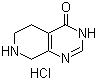 structure of CAS# 1171334-07-8, 5,6,7,8-四氢吡啶并[3,4-d]嘧啶-4(3H)-酮盐酸盐