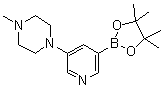 CAS 登录号：1171892-37-7, 5-(4-甲基哌嗪-1-基)吡啶-3-硼酸频哪醇酯