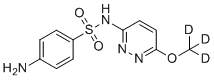 structure of CAS# 1172846-03-5, Sulfamethoxypyridazine-d3