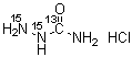 structure of CAS# 1173020-16-0, Semicarbazide-<sup>13</sup>C,<sup>15</sup>N<sub>2</sub> Hydrochloride