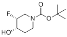 structure of CAS# 1174020-42-8, 叔-丁基(3R,4S)-3-氟-4-羟基哌啶-1-羧酸酯