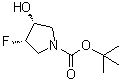 structure of CAS# 1174020-48-4, (3S,4R)-3-氟-4-羟基-1-吡咯烷羧酸叔丁酯