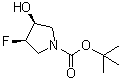 structure of CAS# 1174020-49-5, (3R,4S)-3-氟-4-羟基-1-吡咯烷羧酸叔丁酯