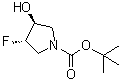 structure of CAS# 1174020-51-9, (3S,4S)-3-氟-4-羟基-1-吡咯烷羧酸叔丁酯