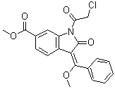 CAS # 1174335-83-1, (3E)-1-(2-Chloroacetyl)-2,3-dihydro-3-(methoxyphenylmethylene)-2-oxo-1H-indole-6-carboxylic acid methyl ester