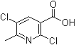 CAS 登录号：117449-74-8, 2,5-二氯-6-甲基-3-吡啶羧酸
