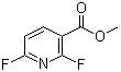structure of CAS# 117671-02-0, 2,6-二氟烟酸甲酯