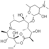 structure of CAS# 117693-41-1, Descladinose azithromycin
