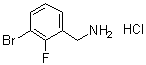 structure of CAS# 1177559-63-5, 3-溴-2-氟苄基胺盐酸盐