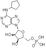 structure of CAS# 117778-38-8, N-环戊基-5'-腺苷酸