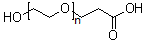structure of CAS# 117786-94-4, alpha-(2-羧基乙基)-omega-羟基聚氧乙烯