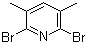 structure of CAS# 117846-58-9, 3,5-二甲基-2,6-二溴吡啶