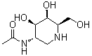 CAS # 117894-14-1, N-[(3S,4R,5S,6R)-4,5-Dihydroxy-6-(hydroxymethyl)-3-piperidinyl]acetamide, 2-Acetamido-1,5-imino-1,2,5-trideoxy-D-galactitol