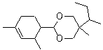 structure of CAS# 117933-89-8, 2-(2,4-二甲基-3-环己烯-1-基)-5-甲基-5-(1-甲基丙基)-1,3-二恶烷