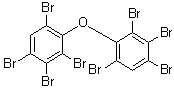 CAS # 117964-21-3, 2,2',3,3',4,4',6,6'-Octabromodiphenyl ether, 1,1'-Oxybis[2,3,4,6-tetrabromobenzene], BDE 197, PBDE 197
