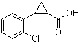 structure of CAS# 1181230-38-5, 2-(2-氯苯基)环丙烷羧酸