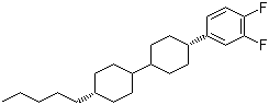 structure of CAS# 118164-51-5, 4-[反式-4-(反式-4-戊基环己基)环己基]-1,2-二氟苯