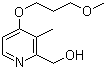 structure of CAS# 118175-10-3, 2-羟甲基-4-(3-甲氧基丙氧基)-3-甲基吡啶