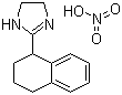 CAS 登录号：118201-38-0, 硝酸四氢唑啉, 4,5-二氢-2-(1,2,3,4-四氢-1-萘基)-1H-咪唑单硝酸盐